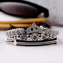 Load image into Gallery viewer, Luxury King Crown Men&#39;s Bead Bracelets
