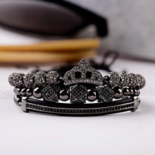 Load image into Gallery viewer, Luxury King Crown Men&#39;s Bead Bracelets
