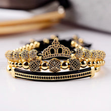 Load image into Gallery viewer, Luxury King Crown Men&#39;s Bead Bracelets
