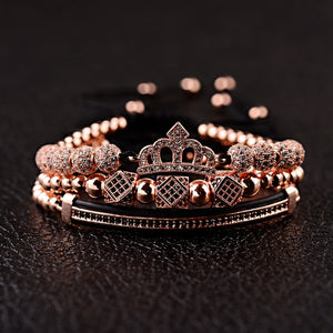 Luxury King Crown Men's Bead Bracelets